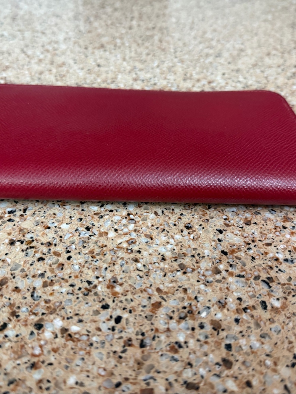 Hermes Vintage 1968 Azap Leather long zip around wallet w/ silk print - Picture 4 of 15